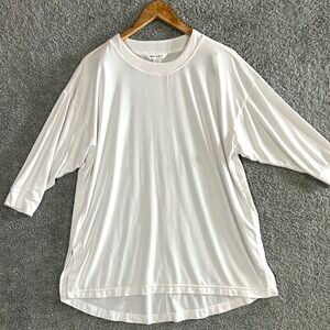 Athleta Oversized High-Low Long Sleeve Top Women M Yoga Athleisure B Corp Flowy